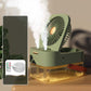 Portable Desktop Fan with Humidifier Spray & Night Light