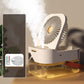 Portable Desktop Fan with Humidifier Spray & Night Light